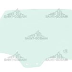 LH REAR DOOR GLASS GREEN (2 HOLES) SEKURIT